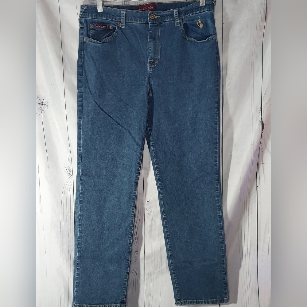Baby Phat Straight Leg Baggy High-Rise Y2K Blue Denim Jeans